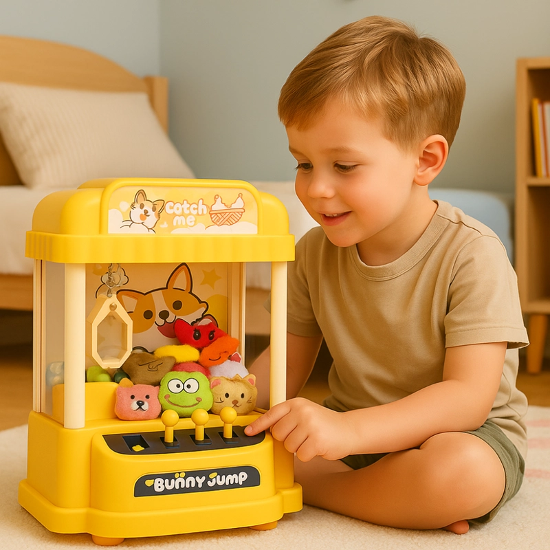 JUGUETE MINI MAQUINA SACA PELUCHE GARRA CUTE CLAW MACHINE - 2