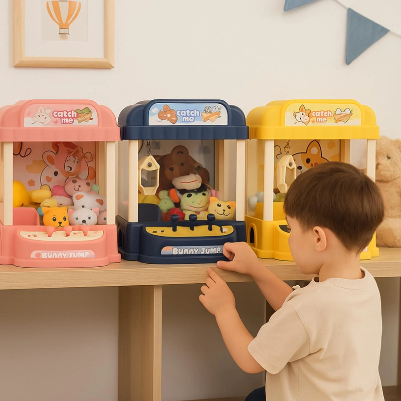 JUGUETE MINI MAQUINA SACA PELUCHE GARRA CUTE CLAW MACHINE - 4