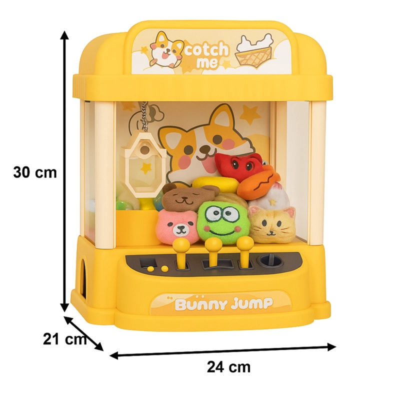 JUGUETE MINI MAQUINA SACA PELUCHE GARRA CUTE CLAW MACHINE - 5
