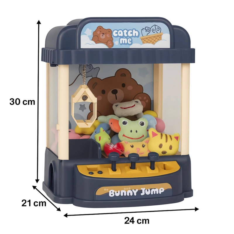 JUGUETE MINI MAQUINA SACA PELUCHE GARRA CUTE CLAW MACHINE - 5
