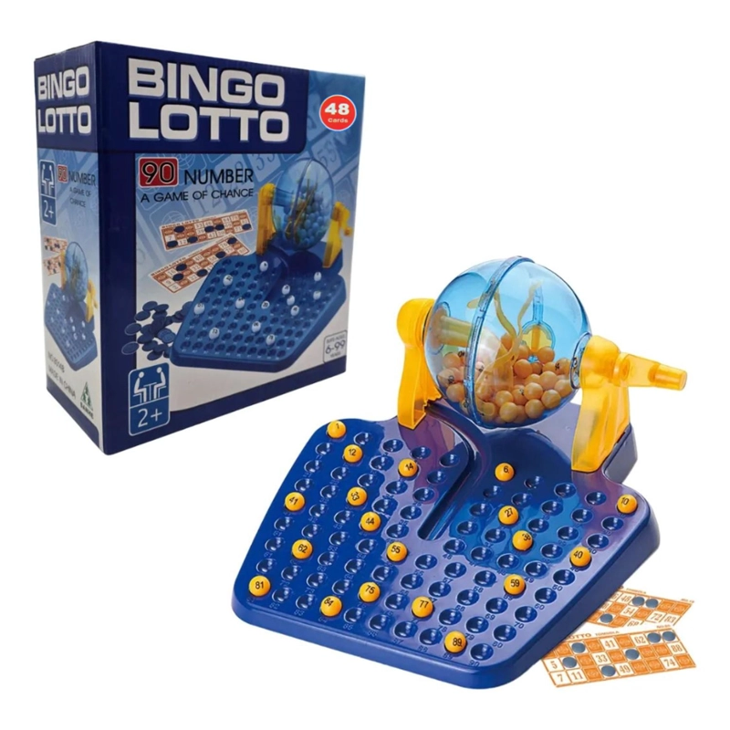 JUEGO DE MESA JUEGO BINGO LOTTO TOMBOLA SET COMPLETO - 1