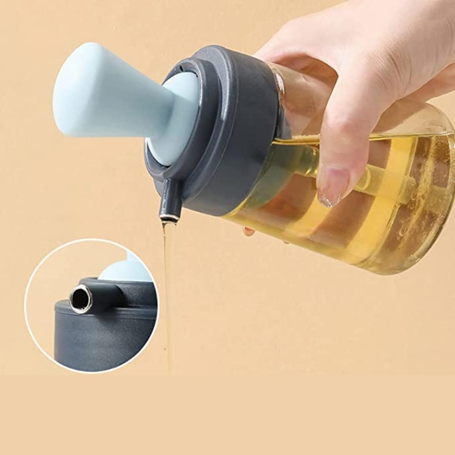 DISPENSADOR DE ACEITE 2 EN 1 DOSIFICADOR BOTELLA DE VIDRIO - 4