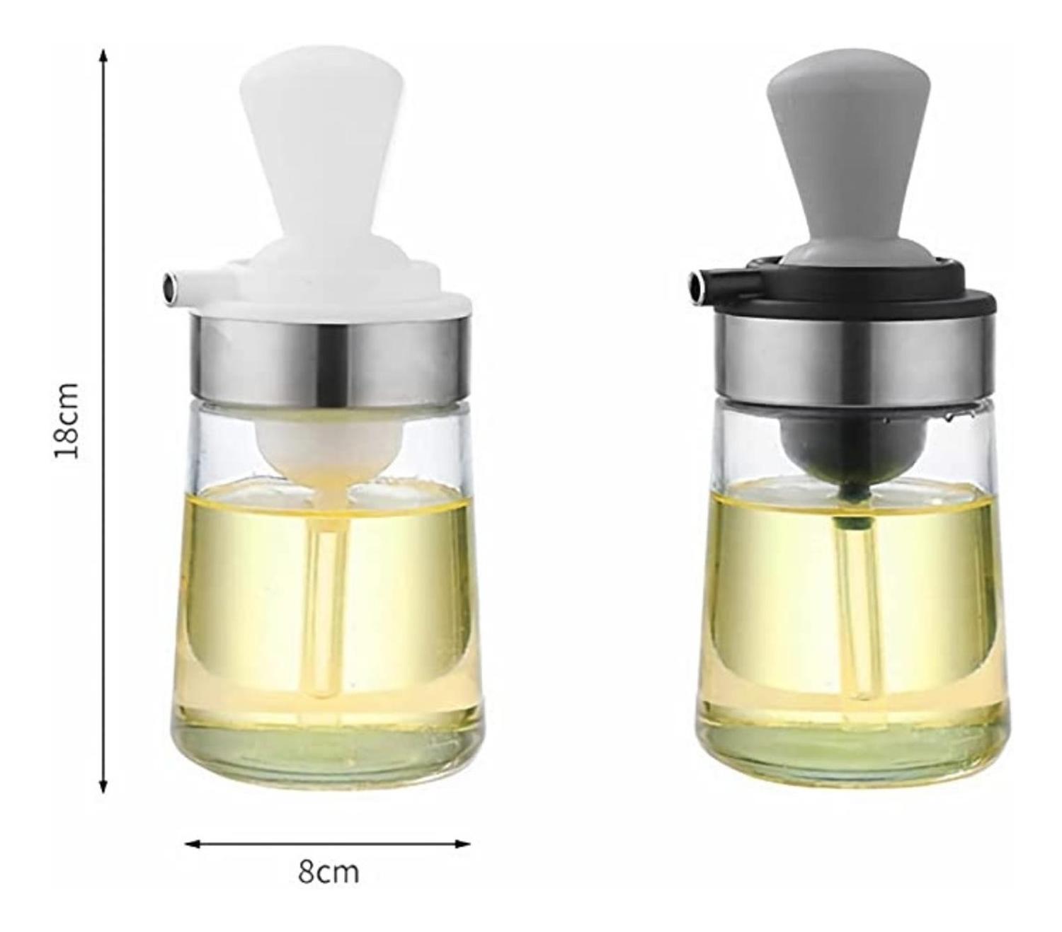 DISPENSADOR DE ACEITE 2 EN 1 DOSIFICADOR BOTELLA DE VIDRIO - 6