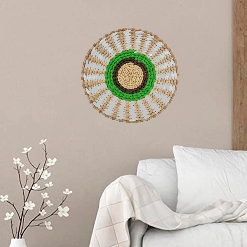 CIRCULO DECORACION DE MIMBRE PARA PARED CASA TERRAZA MEDIANO TAMAÑO TAMANO UNICO - 3