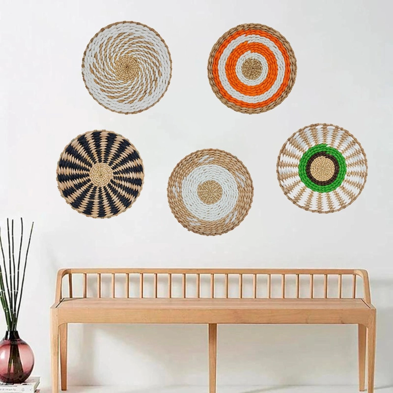 CIRCULO DECORACION DE MIMBRE PARA PARED CASA TERRAZA MEDIANO TAMAÑO TAMANO UNICO - 5