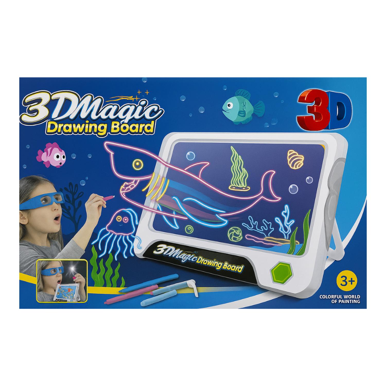 PIZARRA MAGICA 3D INFANTIL PARA DIBUJAR CON EFECTO LUCES - 8