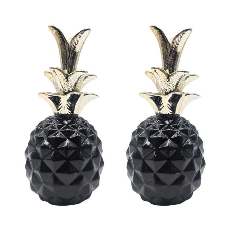SET 2 FIGURAS PIÑAS DECORATIVAS DE CERAMICA ADORNO DECOHOGAR - 1