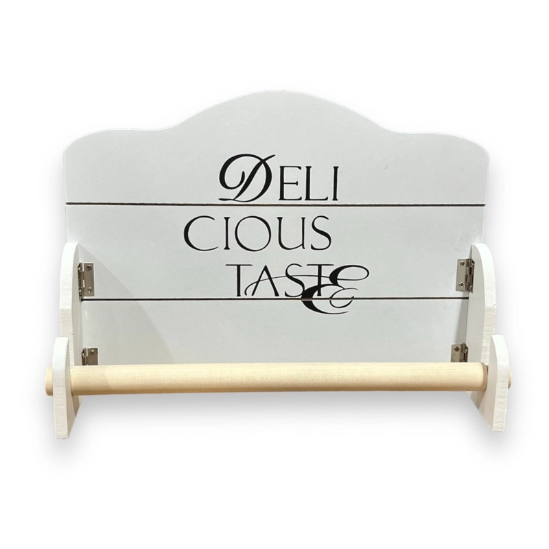 DISPENSADOR PORTA ROLLO DE TOALLA NOVA COCINA VINTAGE BLANCO - 1