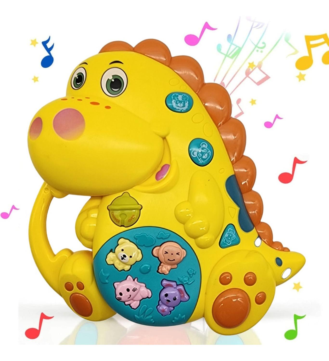JUGUETE PIANO MUSICAL CON LUCES SONIDOS ANIMALES DINOSAURIO - 2
