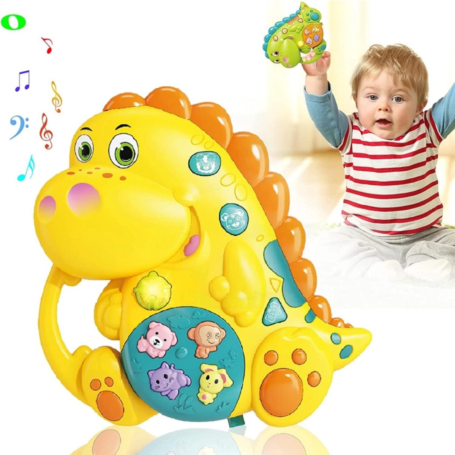 JUGUETE PIANO MUSICAL CON LUCES SONIDOS ANIMALES DINOSAURIO - 3