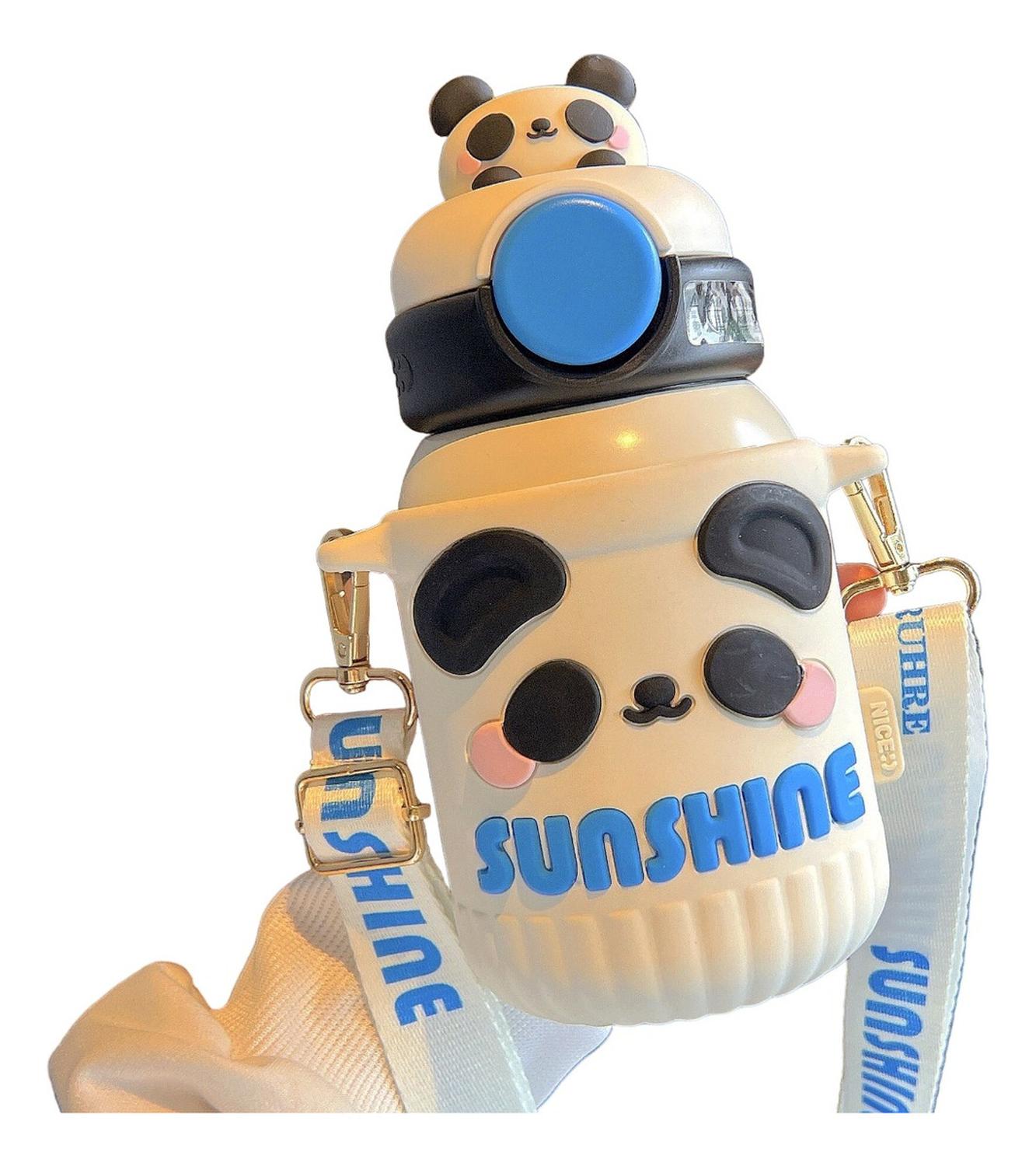 TERMO BOTELLA TERMICA DISEÑOS KAWAII CUTE 550 ML CON CORREA - 1
