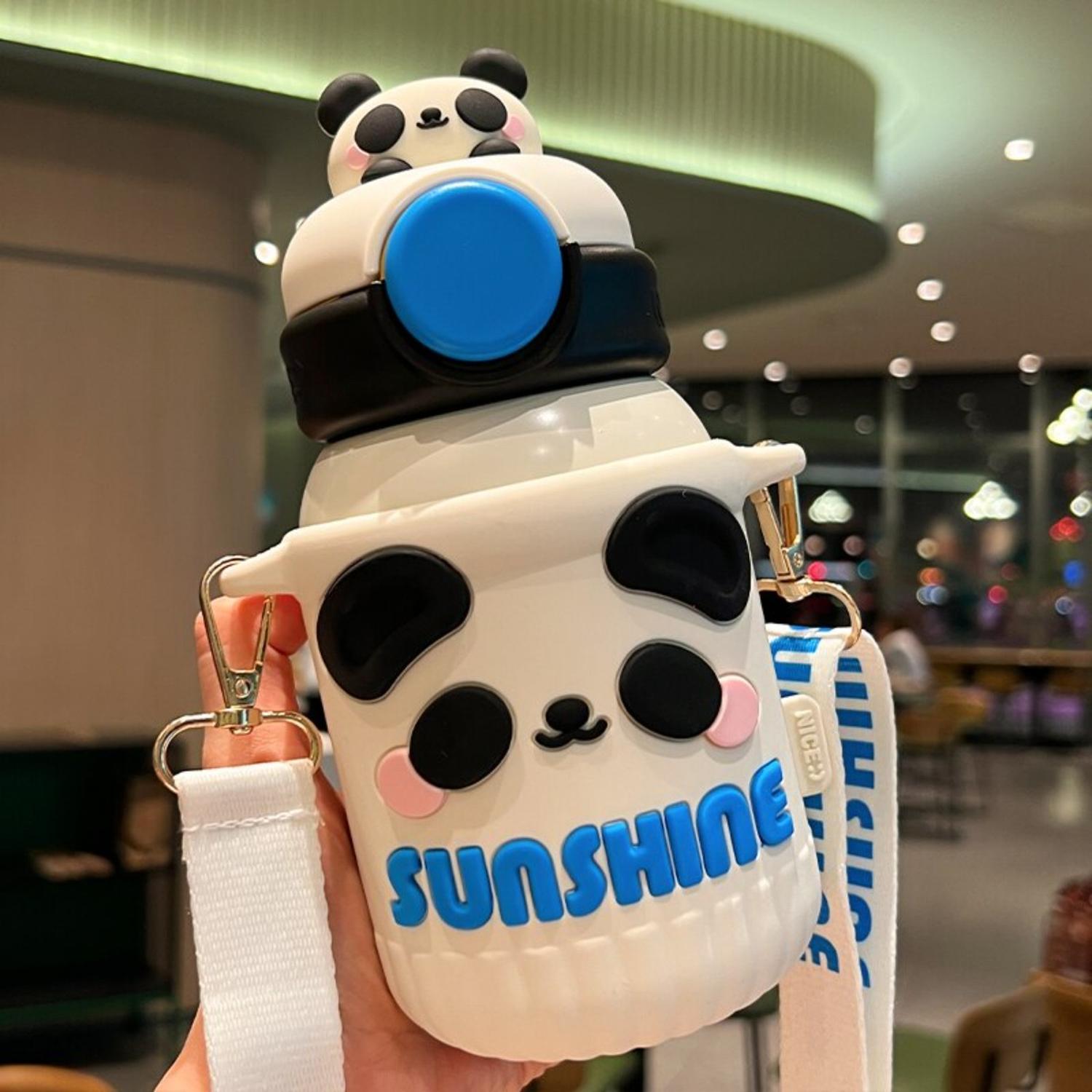 TERMO BOTELLA TERMICA DISEÑOS KAWAII CUTE 550 ML CON CORREA - 2