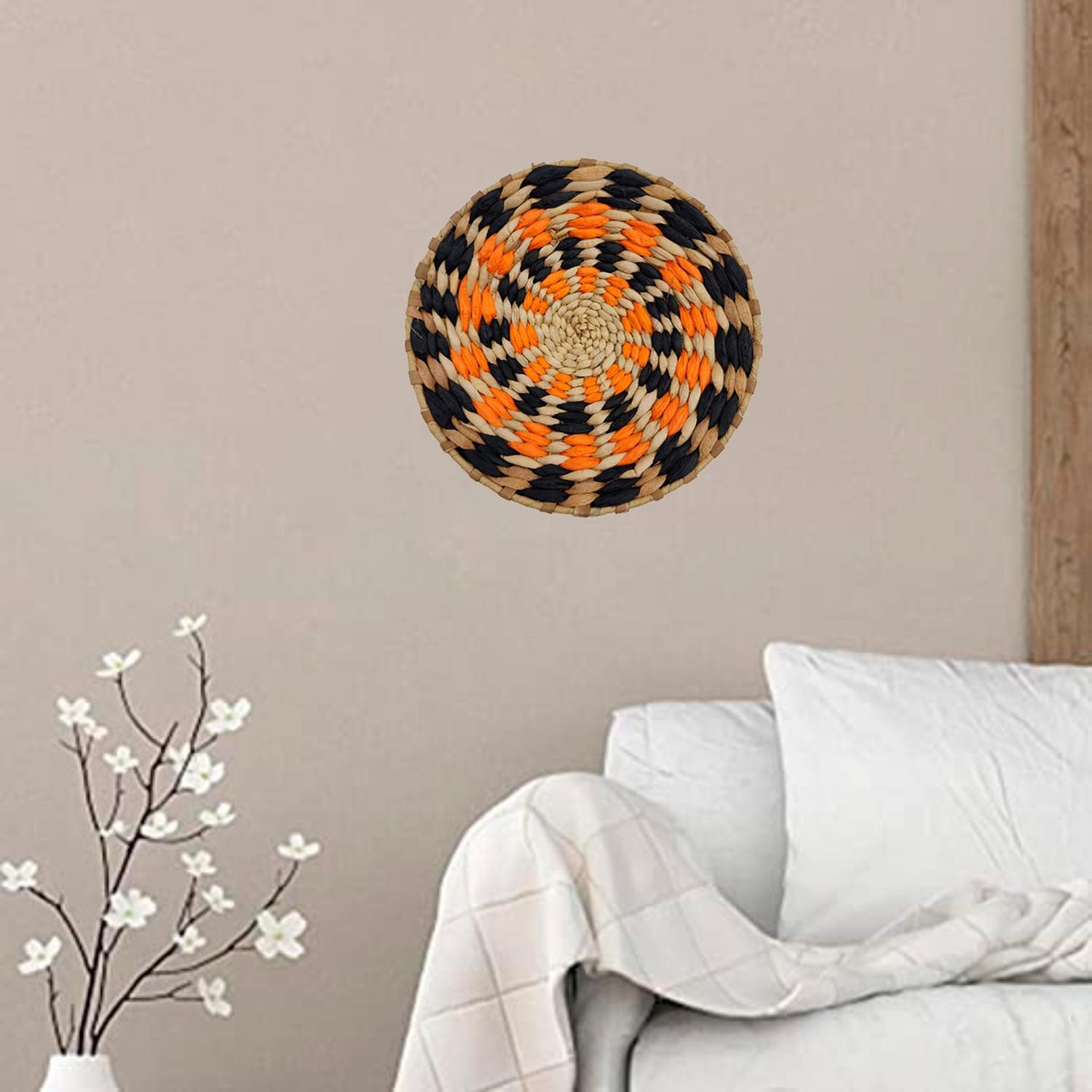 CIRCULO DECORACION DE MIMBRE PARA PARED CASA TERRAZA PEQUEÑO - 3