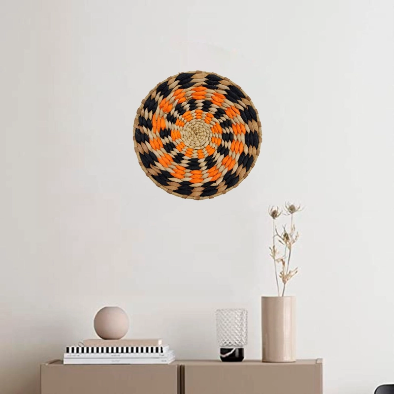 CIRCULO DECORACION DE MIMBRE PARA PARED CASA TERRAZA PEQUEÑO - 4