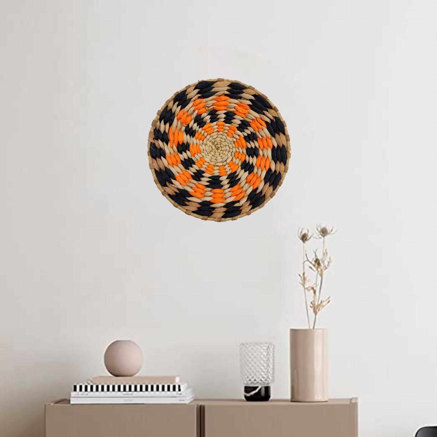 CIRCULO DECORACION DE MIMBRE PARA PARED CASA TERRAZA PEQUEÑO - 4