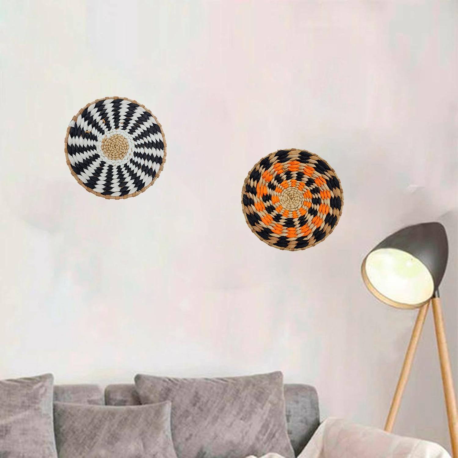 CIRCULO DECORACION DE MIMBRE PARA PARED CASA TERRAZA PEQUEÑO - 5