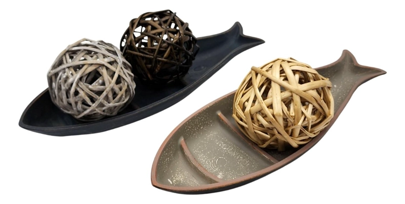 SET 5 ESFERAS DE MIMBRE PARA DECORACION PELOTAS DE MIMBRE TAMAÑO TAMANO UNICO - 6