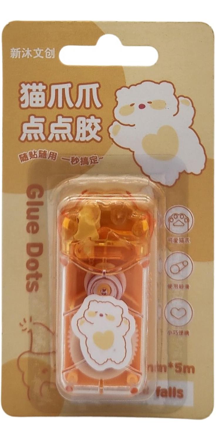 CORRECTOR CINTA DISEÑO KAWAII CUTE PATITA 5 METROS NARANJO - 1