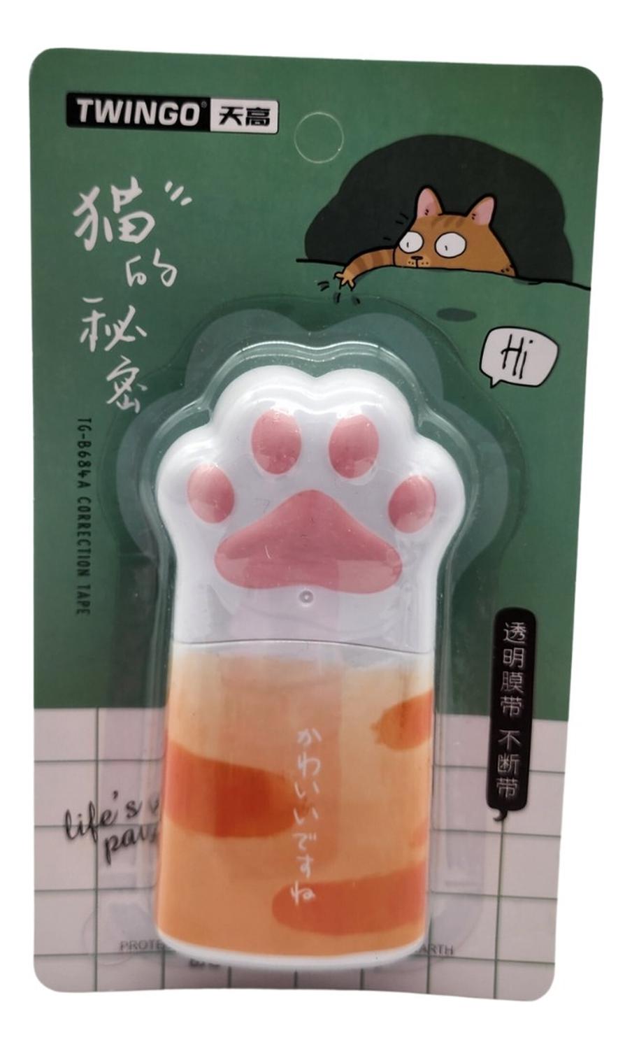 CORRECTOR CINTA DISEÑO PATITA DE GATO KAWAII CUTE DISEÑO 5 - 1