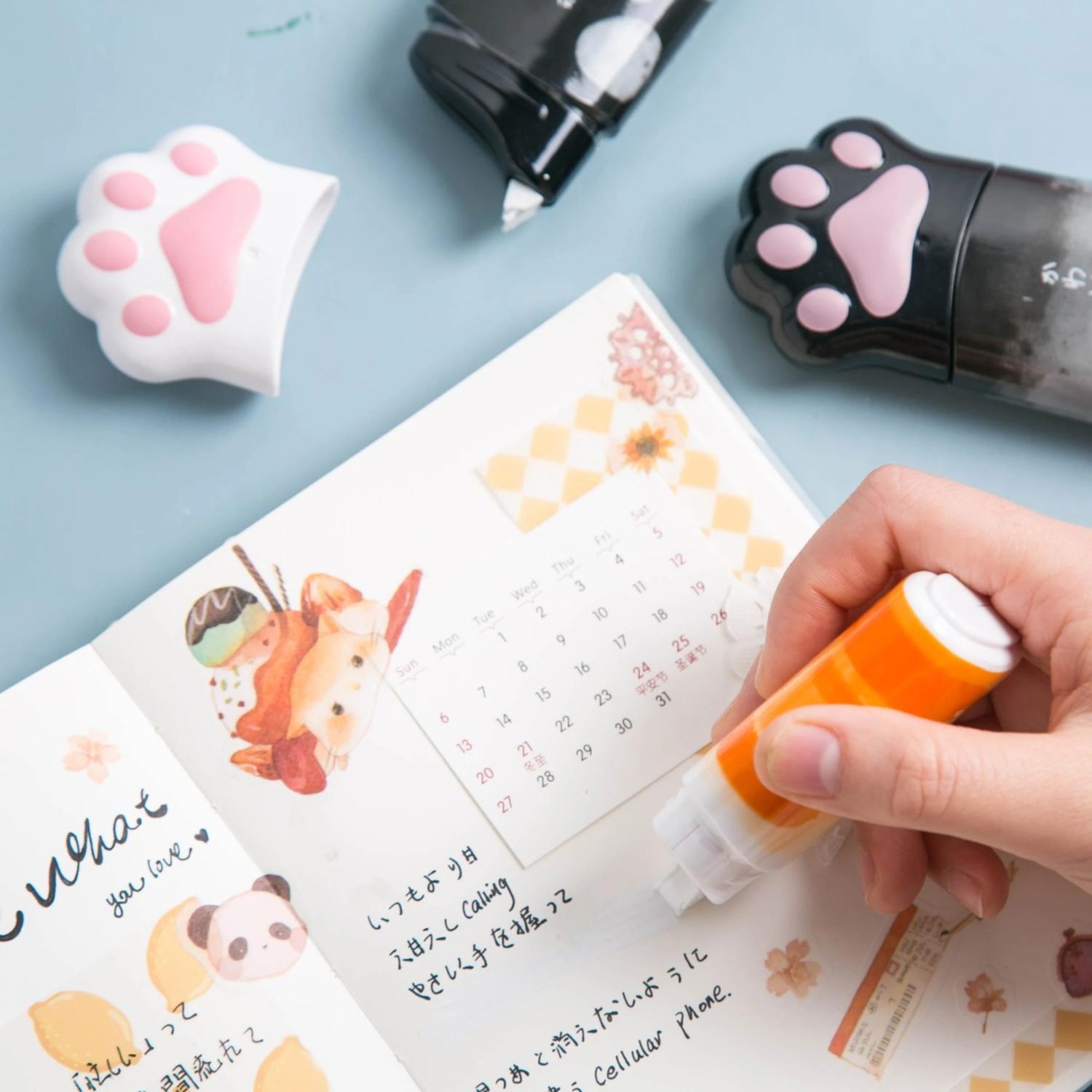 CORRECTOR CINTA DISEÑO PATITA DE GATO KAWAII CUTE DISEÑO 5 - 7