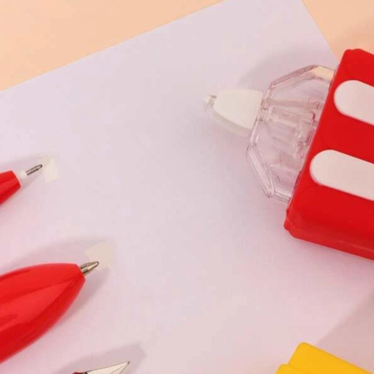 CORRECTOR EN CINTA FLIP DISEÑOS VARIADOS KAWAII CON 2 REPUESTOS TAMAÑO UNICO PAPAS FRITAS - 7