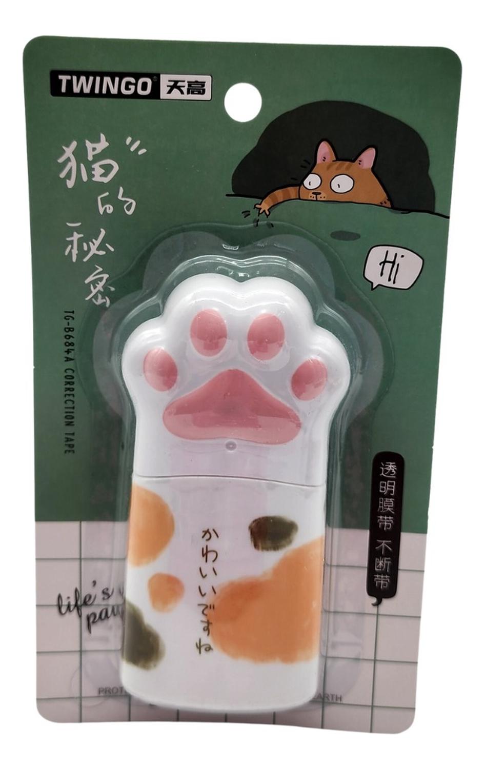 CORRECTOR CINTA DISEÑO PATITA DE GATO KAWAII CUTE DISEÑO 6 - 1
