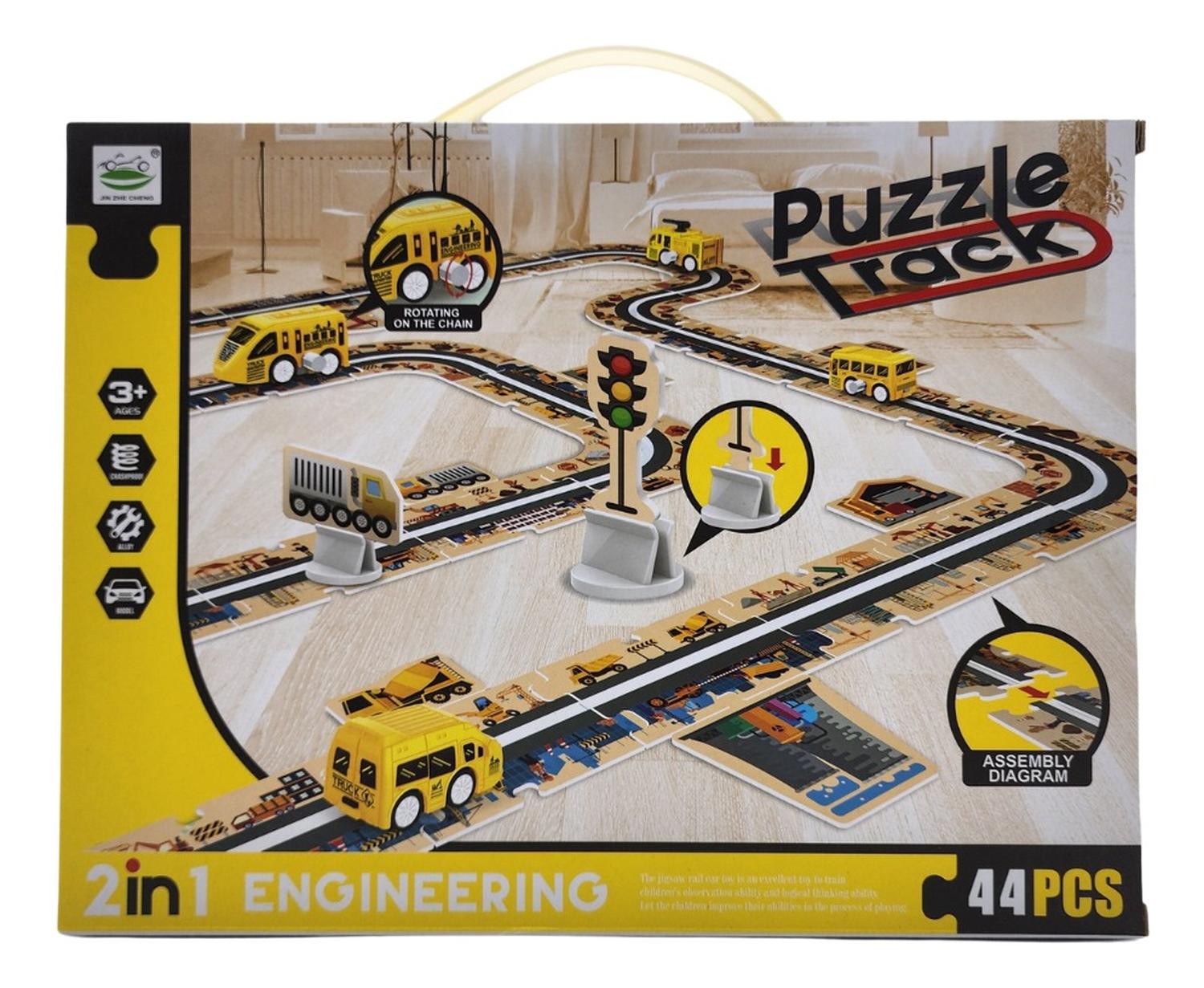 JUGUETE 44 PIEZAS PISTA AUTOS PUZZLE INFINITAS FORMAS - 2