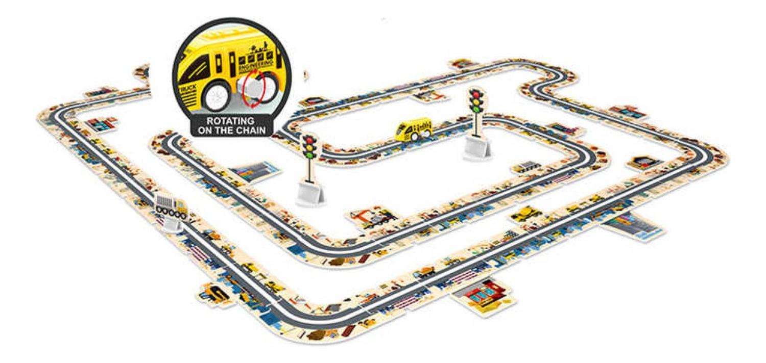JUGUETE 44 PIEZAS PISTA AUTOS PUZZLE INFINITAS FORMAS - 6