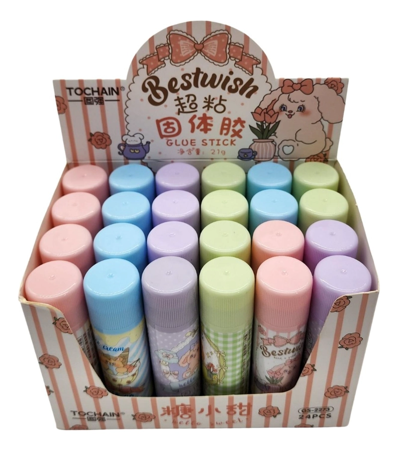 PEGAMENTO EN BARRA ESCOLAR COLORES BESTWISH GLUE STICK TAMAÑO TAMANO UNICO VERDE - 2