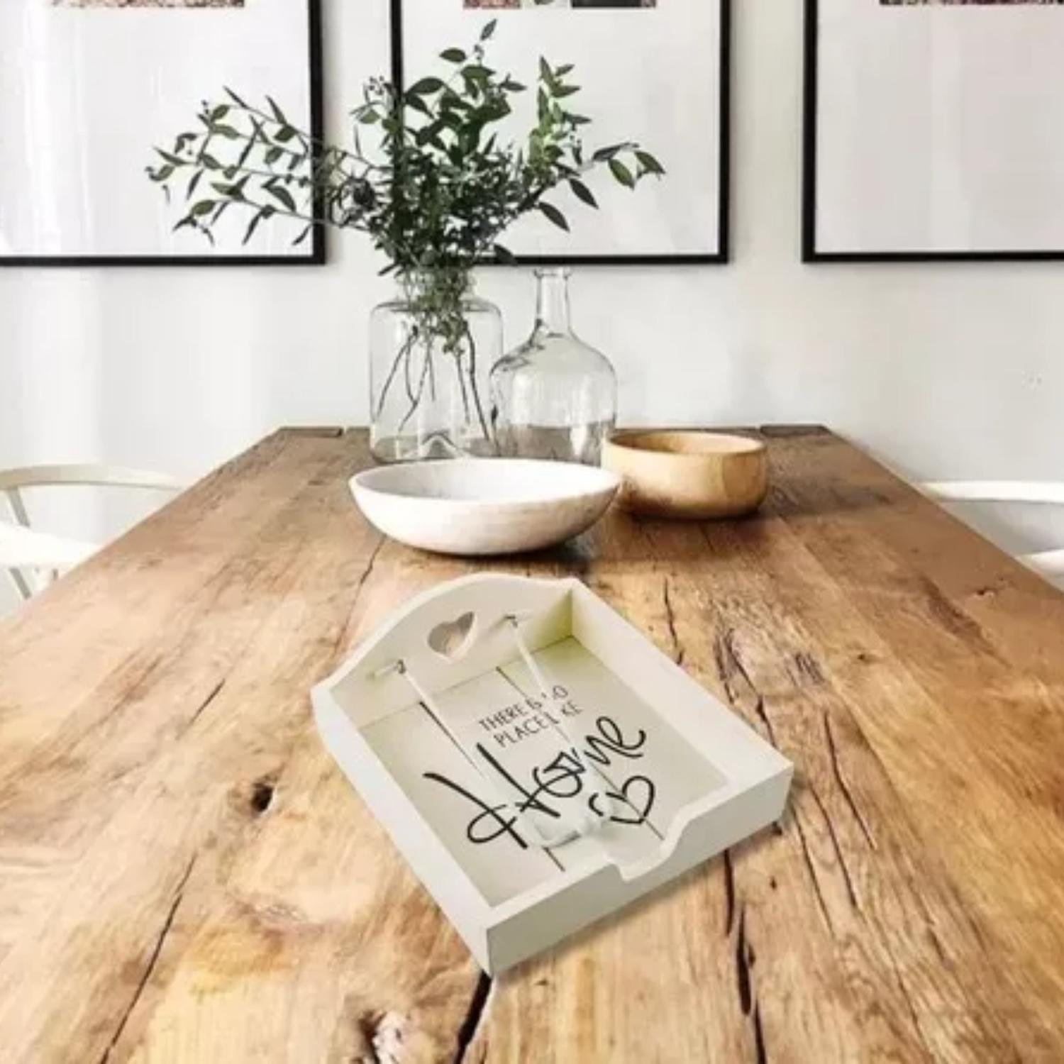 PORTA SERVILLETAS FLIP DE MADERA ESTILO VINTAGE BUENA CALIDAD BLANCO - 4