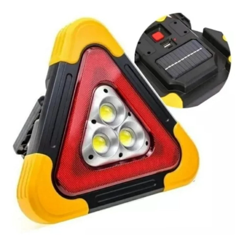 TRIANGULO LED DE EMERGENCIA RECARGABLE LINTERNA MULTIUSO - 1