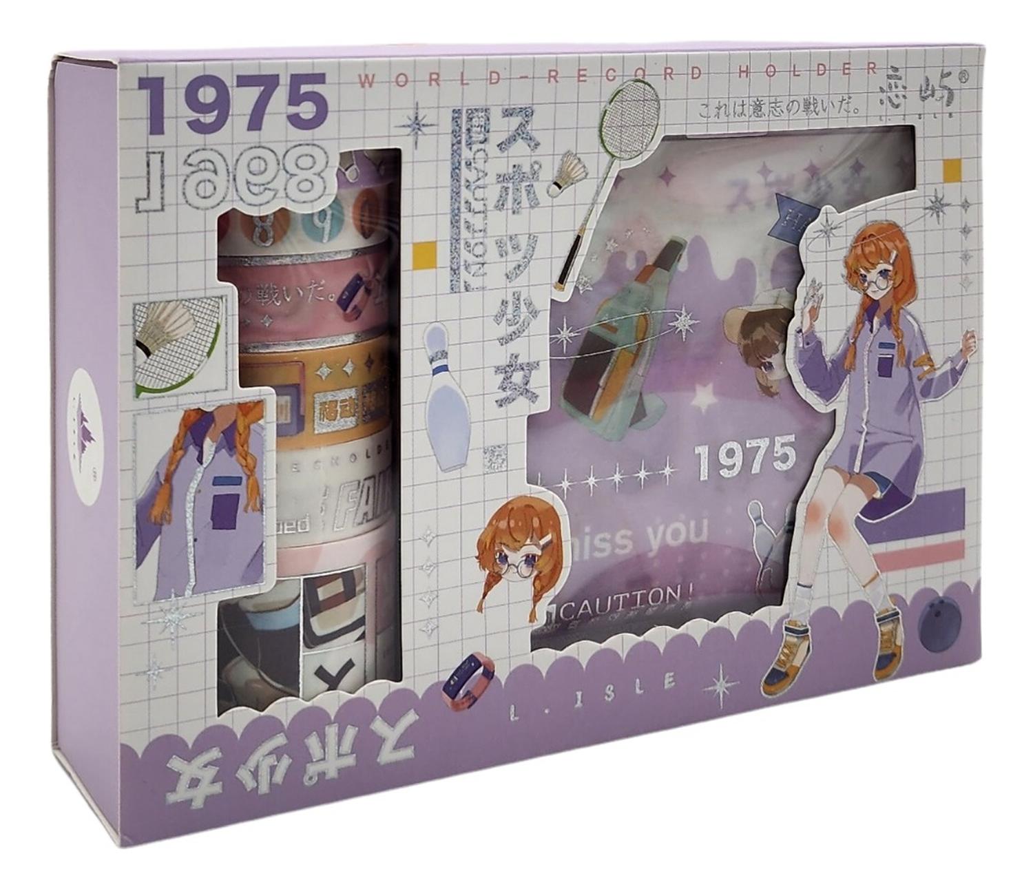 PACK X 6 ROLLOS WASHITAPE MAS DE STICKERS EDICIÓN 1975 - 1
