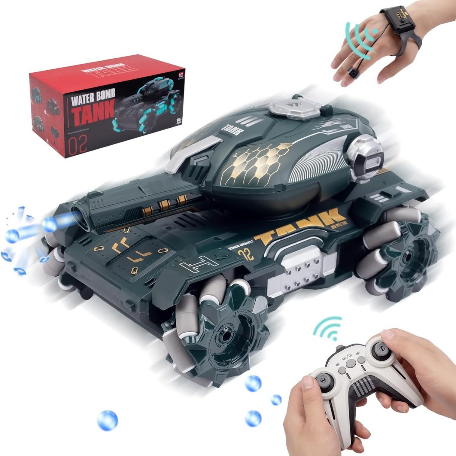 TANQUE A CONTROL REMOTO TELEDIRIGIDO LANZA BOLITAS DE BIOGEL - 2