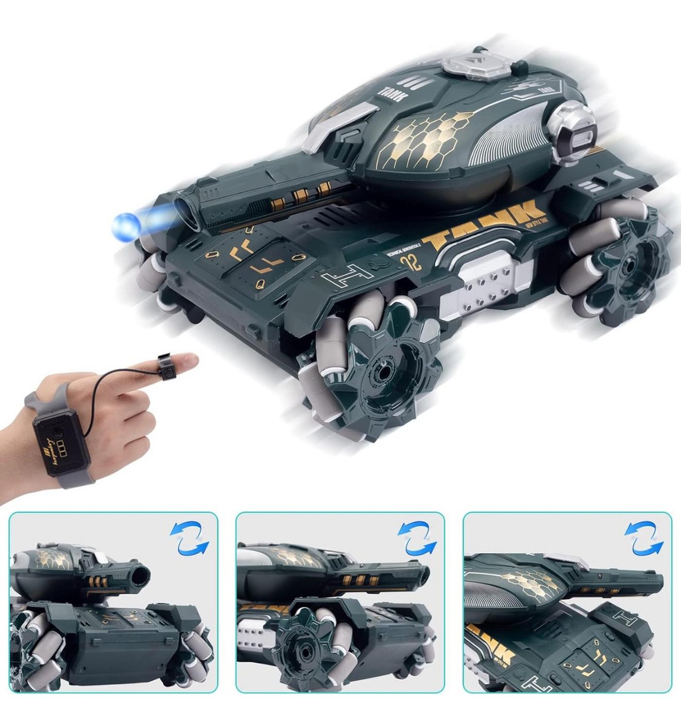 TANQUE A CONTROL REMOTO TELEDIRIGIDO LANZA BOLITAS DE BIOGEL - 4