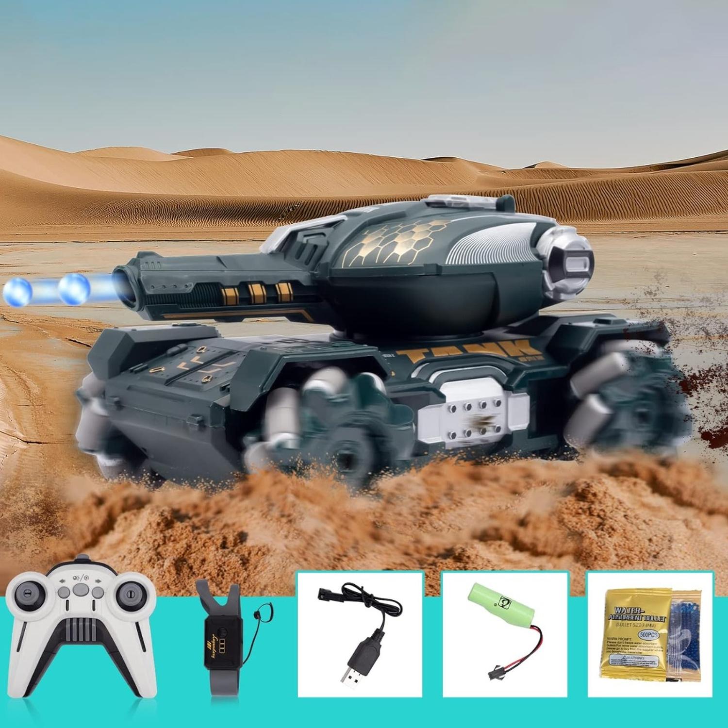 TANQUE A CONTROL REMOTO TELEDIRIGIDO LANZA BOLITAS DE BIOGEL - 5