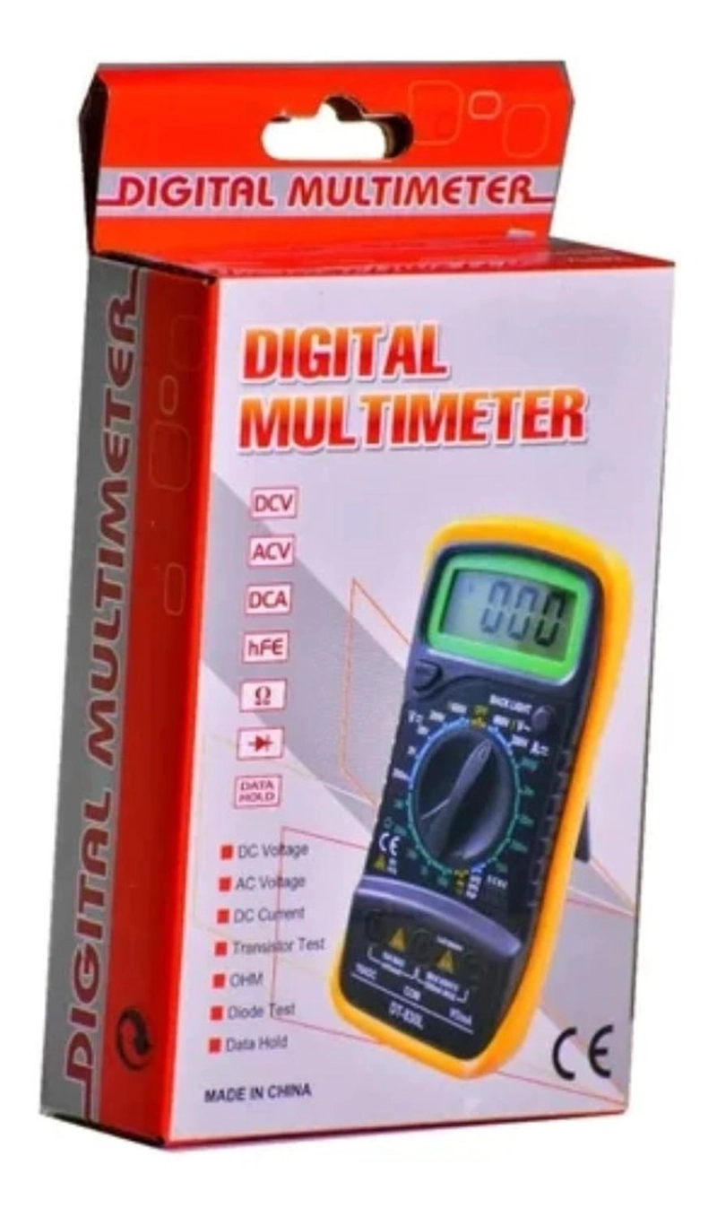 MULTITESTER DIGITAL AMPERIMETRO VOLTIMETRO MULTIMETRO - 1