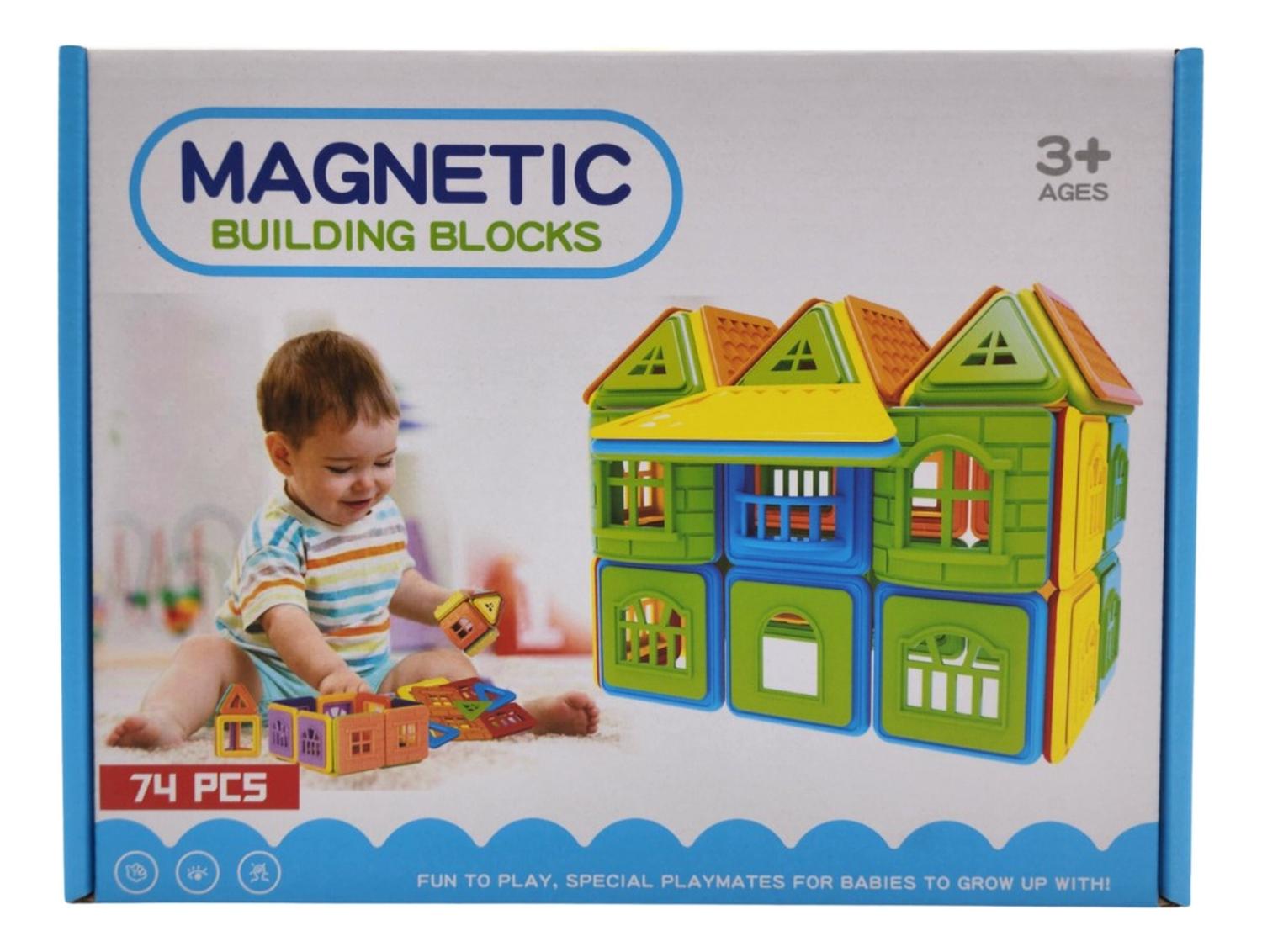 SET DE CONSTRUCCION MAGNETICO PIEZAS MAGNETICAS 74 PIEZAS - 2