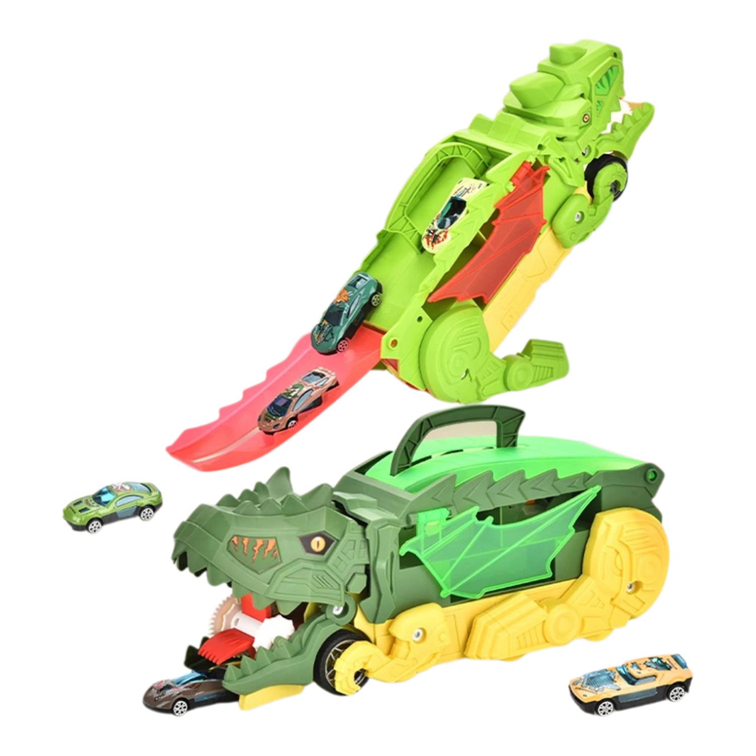 CAMION DE CARGA MALETIN TRANSPORTADOR DE DINOSAURIOS JUGUETE - 1
