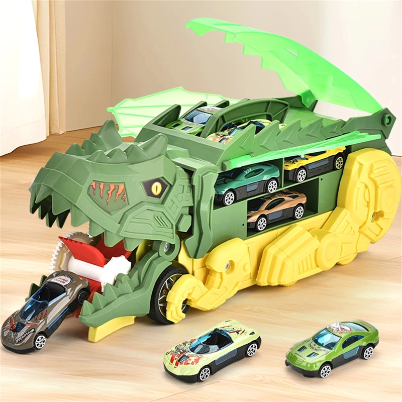 CAMION DE CARGA MALETIN TRANSPORTADOR DE DINOSAURIOS JUGUETE - 2