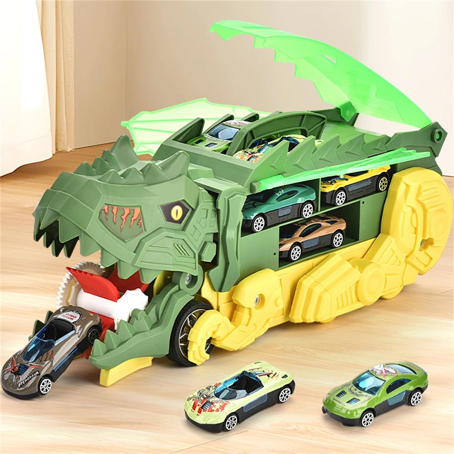 CAMION DE CARGA MALETIN TRANSPORTADOR DE DINOSAURIOS JUGUETE - 2
