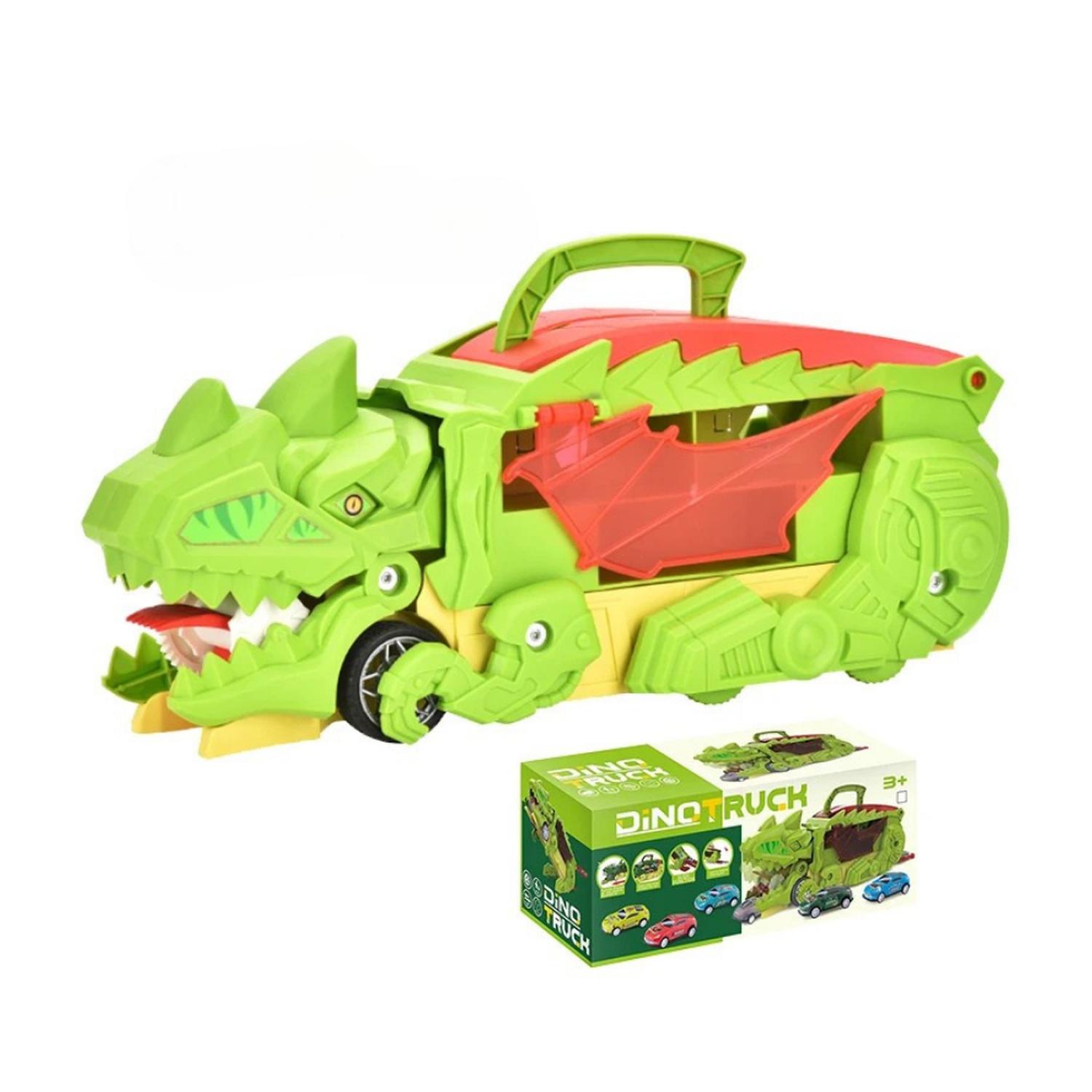 CAMION DE CARGA MALETIN TRANSPORTADOR DE DINOSAURIOS JUGUETE - 4
