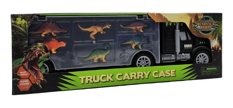 CAMION DE CARGA MALETIN TRANSPORTADOR DE DINOSAURIOS JUGUETE - 7