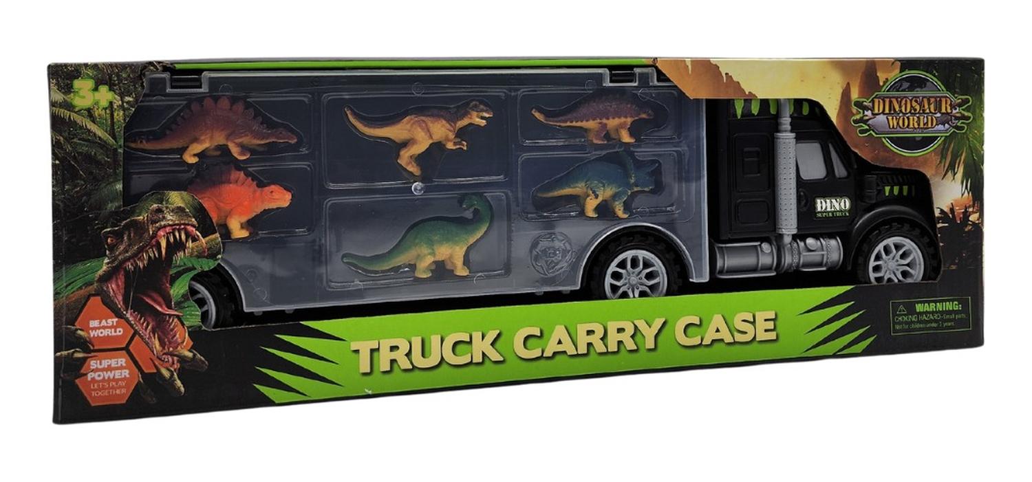 CAMION DE CARGA MALETIN TRANSPORTADOR DE DINOSAURIOS JUGUETE - 7