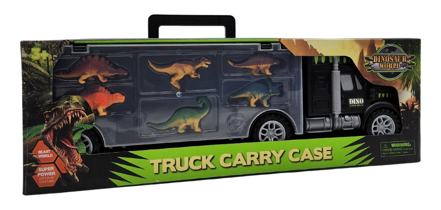CAMION DE CARGA MALETIN TRANSPORTADOR DE DINOSAURIOS JUGUETE - 8