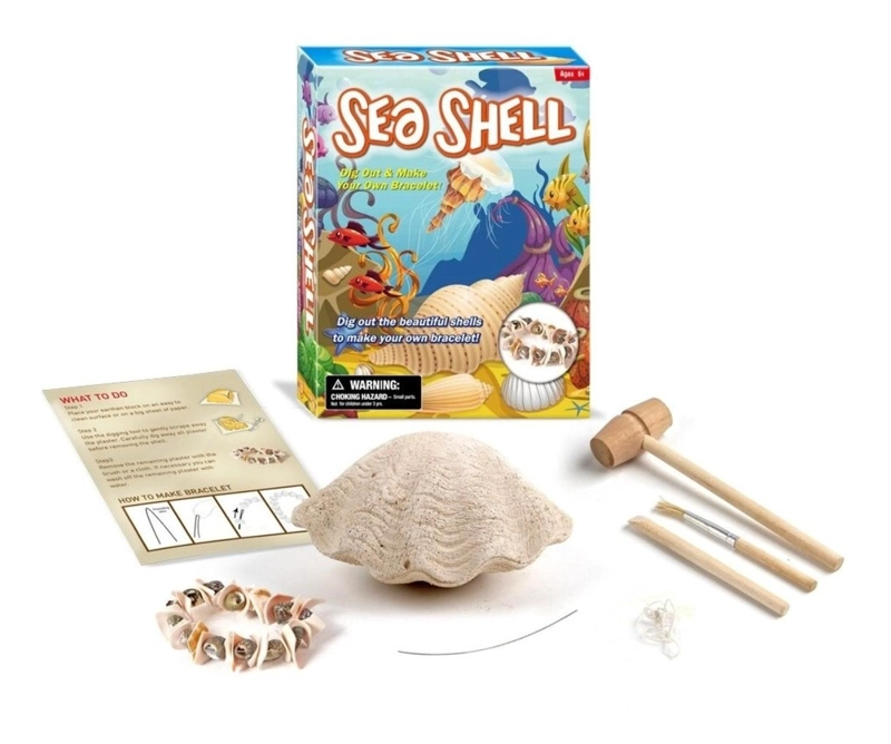 KIT EXCAVACION CONCHITA DE MAR Y BRAZALETE JUGUETE EDUCATIVO - 1