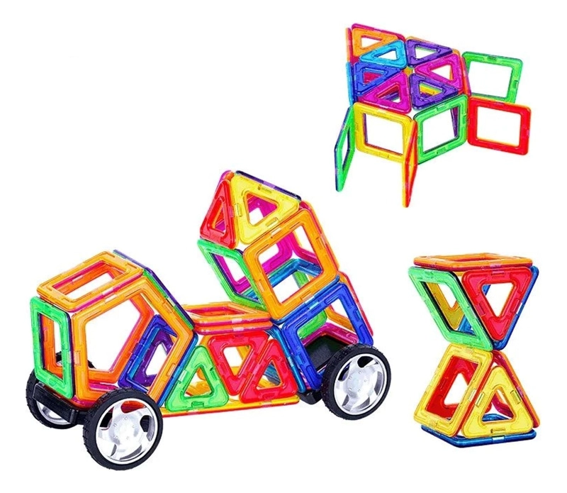 SET DE CONSTRUCCION MAGNETICO PIEZAS MAGNETICAS 64 PIEZAS - 5