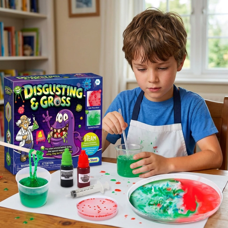 KIT DE CIENCIA EXPERIMENTO BACTERIA SLIME JUGUETE EDUCATIVO - 4