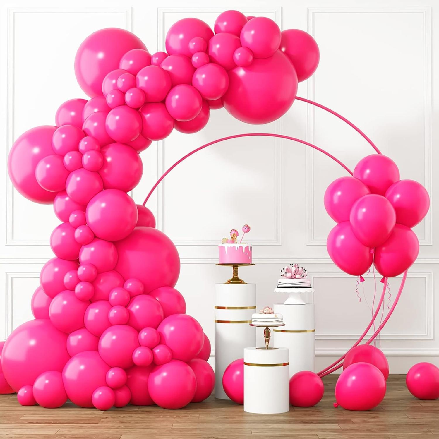 PACK X100 GLOBO TAMAÑO 25 CM ROSADO - 8