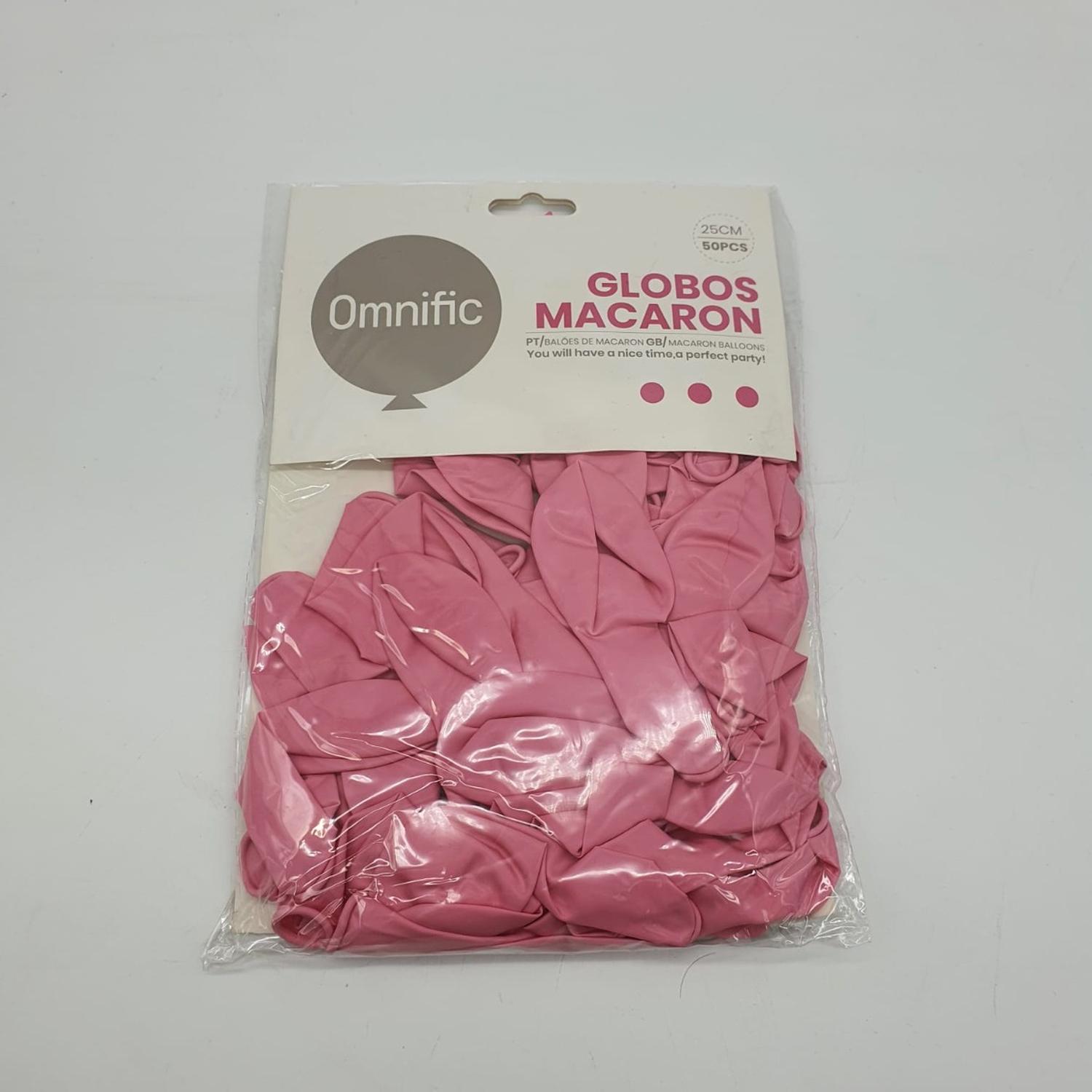 PACK X50 GLOBO MACARÓN TAMAÑO 25 CM MORADO CLARO - 1