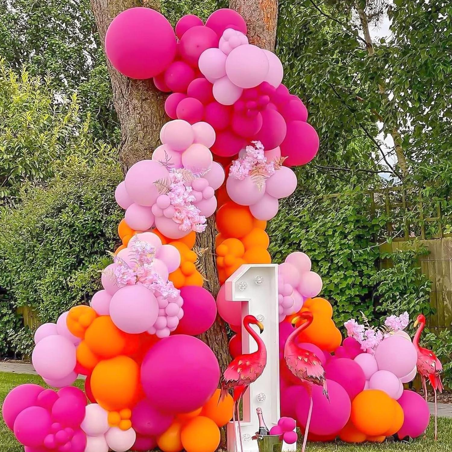 PACK X50 GLOBO TAMAÑO 30 CM ROSADO - 7